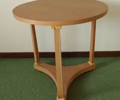 2 Tavolini rotondi in legno non Verniciati