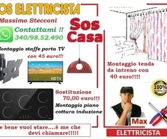Elettricista montaggio lampadario Garbatella Ostiense Roma - 4