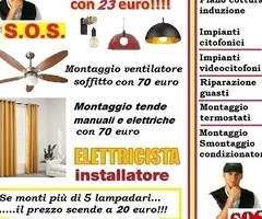 Montaggio lampadario Bufalotta Roma 20 euro - 3