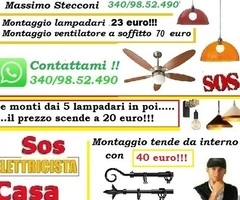 Installazione lampadario Quarto Miglio Roma 20 euro - 5