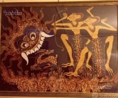 Batik Balinese originale e firmato del 1978 - 1