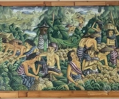Quadri Balinesi ad olio dipinti ad UBUD nel 1978 - 2