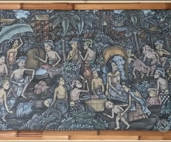 Quadri Balinesi ad olio dipinti ad UBUD nel 1978 - 3