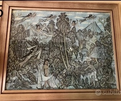 Quadri Balinesi ad olio dipinti ad UBUD nel 1978 - 5