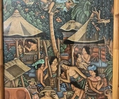 Quadri Balinesi ad olio dipinti ad UBUD nel 1978 - 6