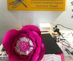 corso paper flower fiori giganti  laboratorio libellula - 7