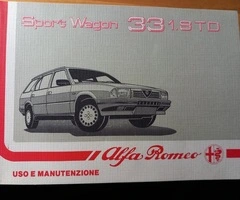 Alfa Romeo Alfa 33 Sport Wagon Libretto